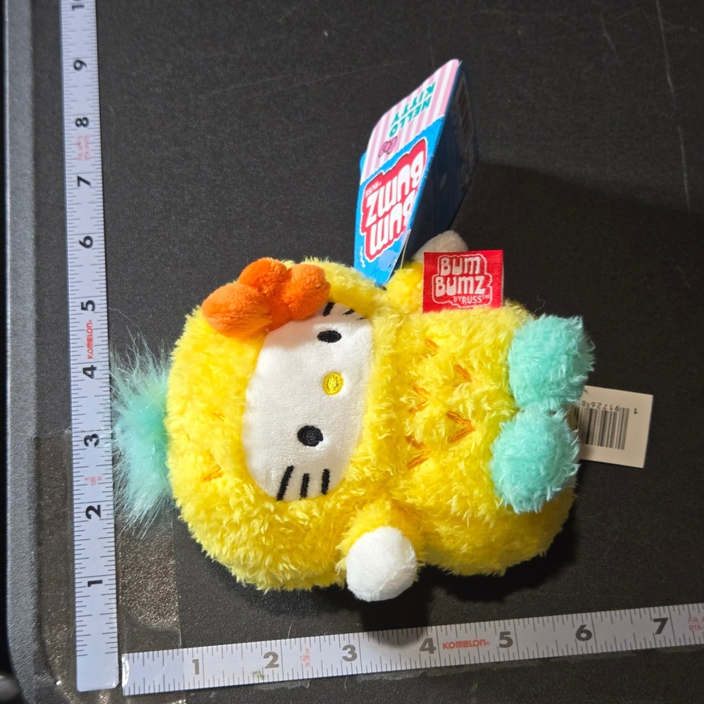 Sanrio Hello Kitty Bum Bumz Pineapple Plush NWT Fruit Stuffed Animals Kawaii - Picture 7 of 8